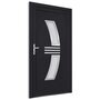 Voir la diapositive 4 : VIDAXL Porte d'entree anthracite 108x208 cm PVC