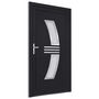 Voir la diapositive 4 : VIDAXL Porte d'entree anthracite 108x208 cm PVC