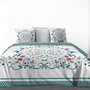 Voir la diapositive 4 : Les Ateliers du Linge Parure housse de couette 100% coton 47 fils/cm2 -capucine