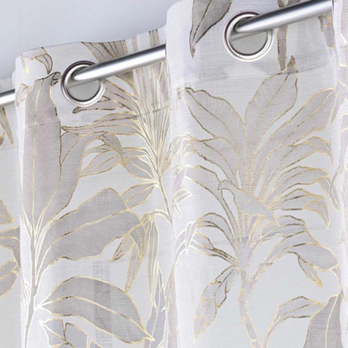 Paris Prix Rideau Voilage à Œillets  Vayana  135x240cm Naturel