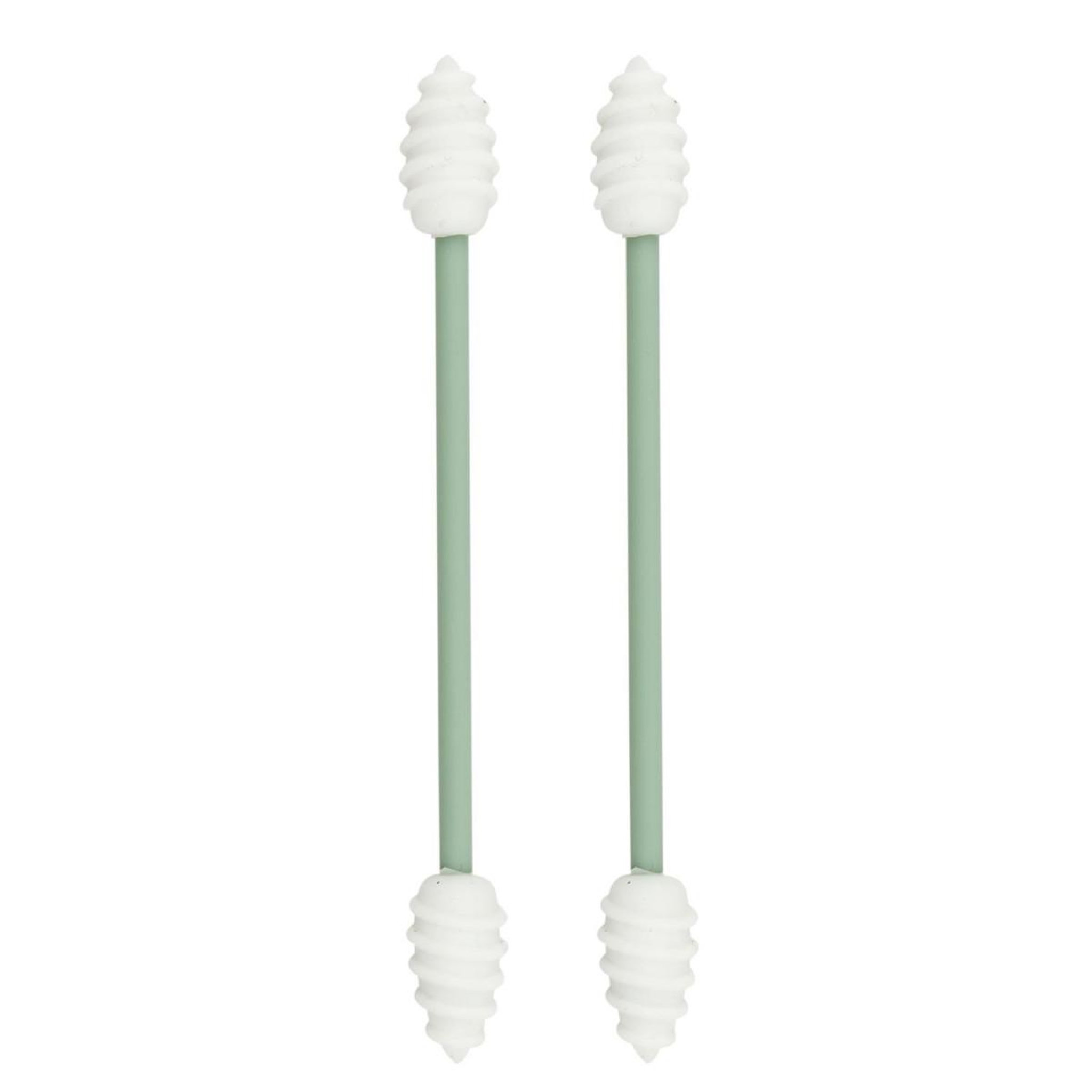 Voir la diapositive 2 : Cosmetic Club Lot de 2 bâtonnets silicone  oreilles  9cm blanc
