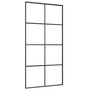 Voir la diapositive 4 : VIDAXL Porte coulissante et kit de quincaillerie 102,5x205cm Verre ESG