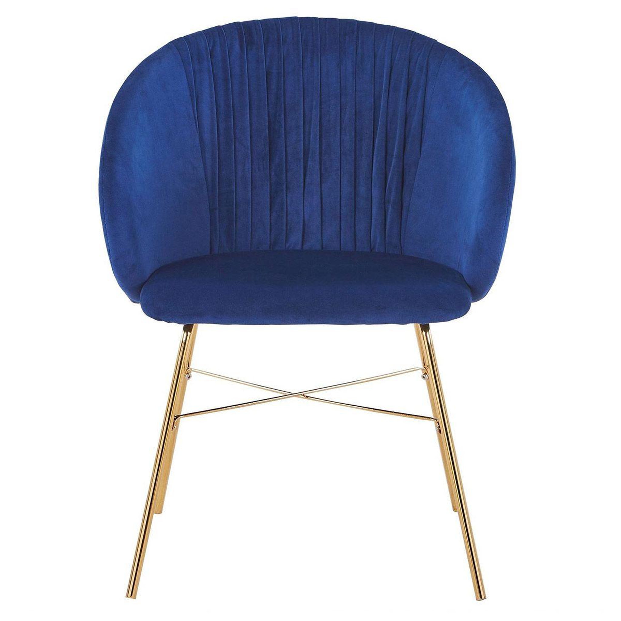 Voir la diapositive 2 : Paris Prix Chaise design en velours  kanye  80cm bleu