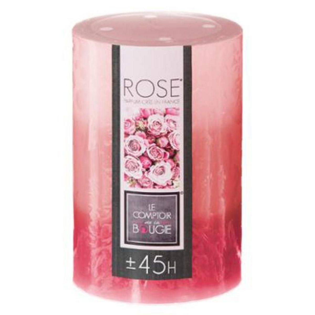 COMPTOIR DE LA BOUGIE Bougie Parfumée Ronde  Trio  310g Rose