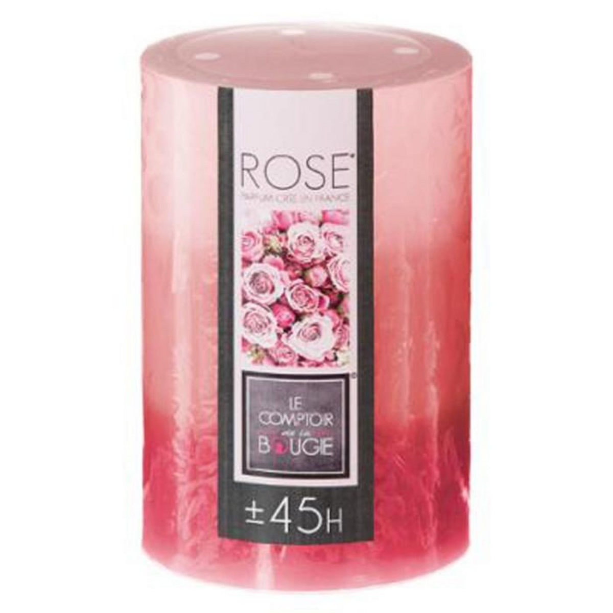 COMPTOIR DE LA BOUGIE Bougie Parfumée Ronde  Trio  310g Rose