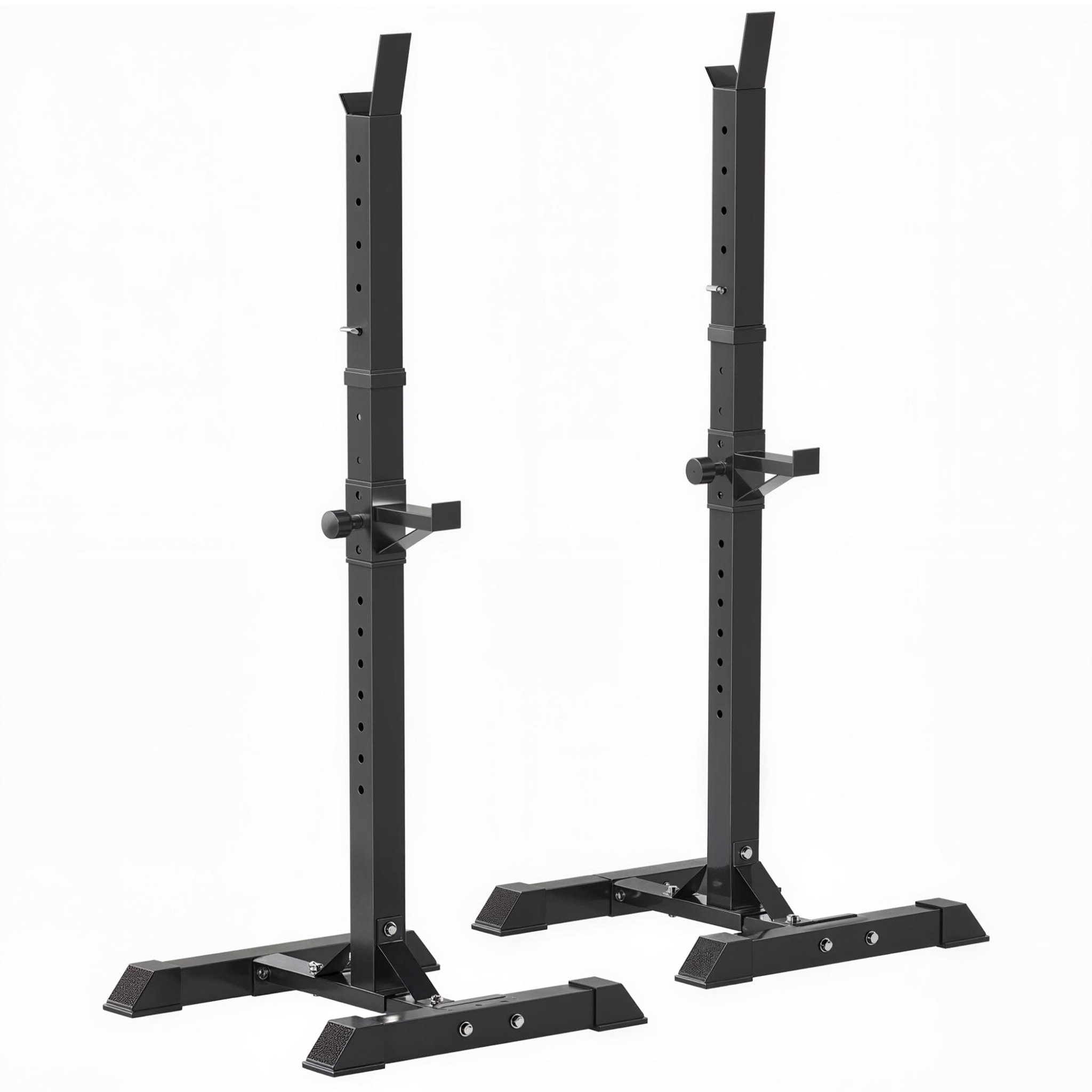 HOMCOM Support de musculation repose haltères charge max. 150 kg noir