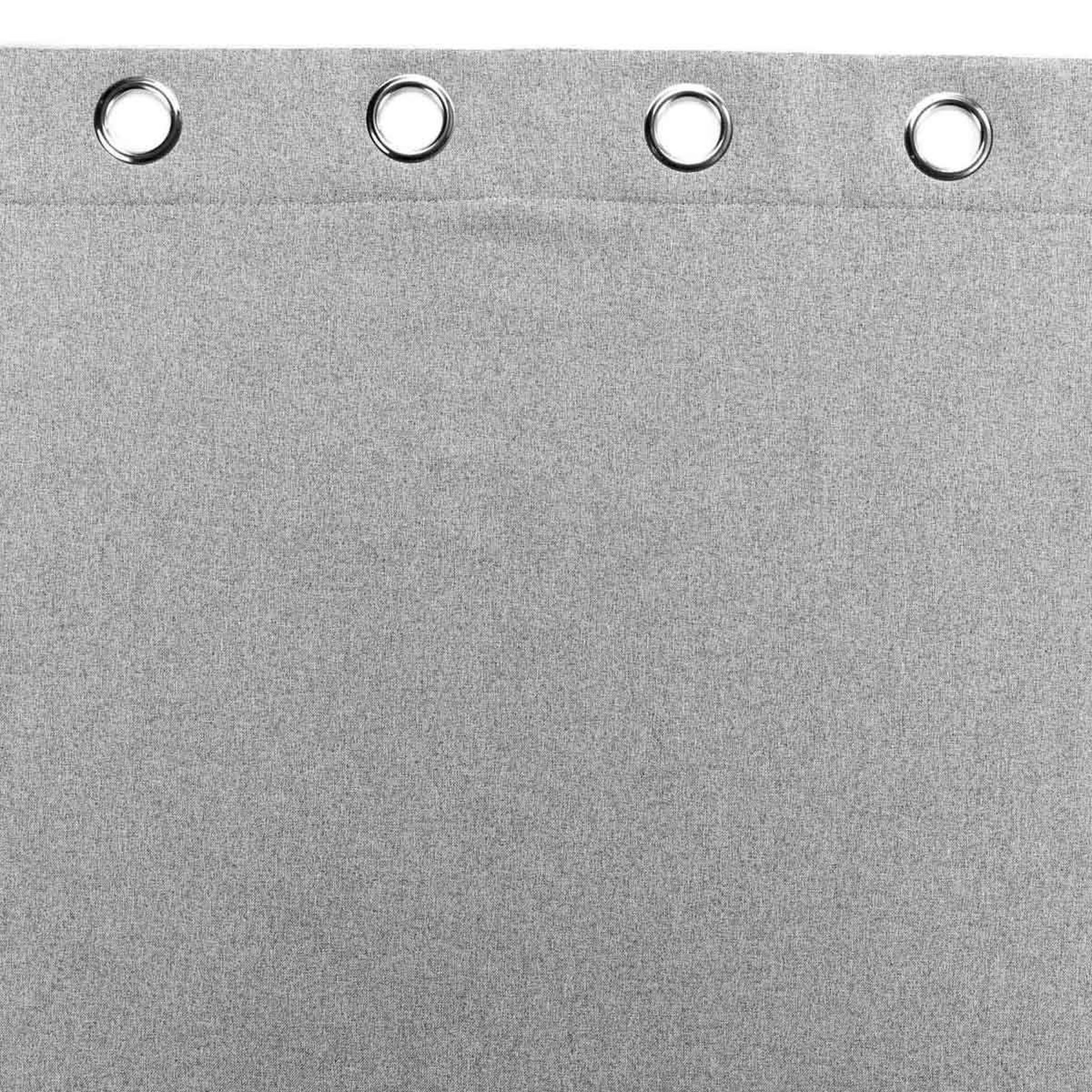 Voir la diapositive 3 : Douceur d'Intérieur Rideau à œillets isolant  jupiter  140x260cm gris