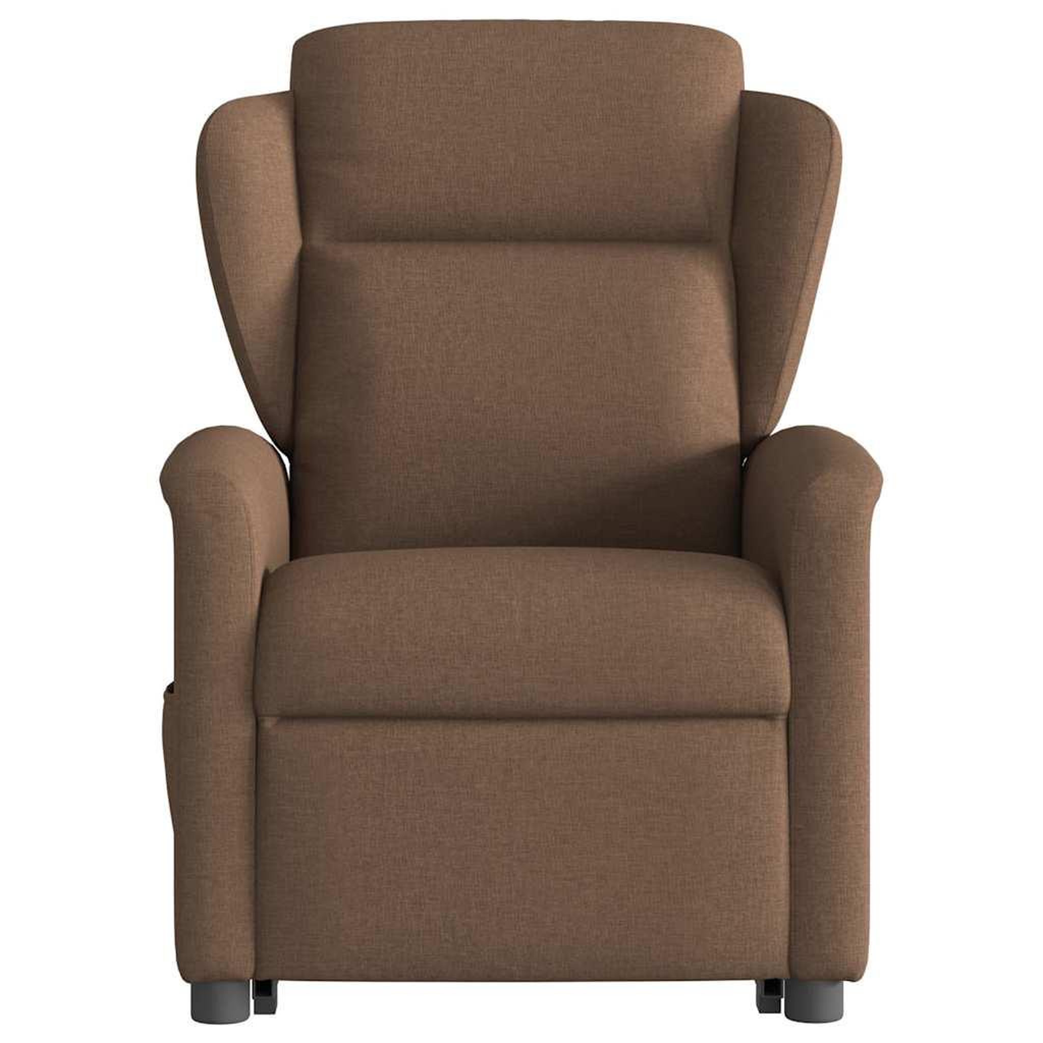 Voir la diapositive 5 : VIDAXL Fauteuil inclinable de massage electrique Marron Tissu