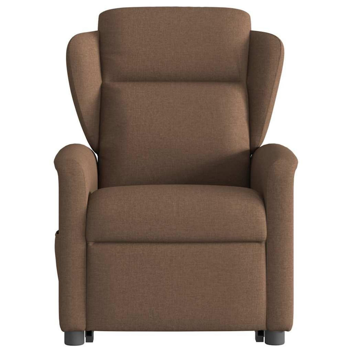 VIDAXL Fauteuil inclinable de massage electrique Marron Tissu