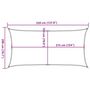 Voir la diapositive 6 : VIDAXL Voile d'ombrage PEHD 2x3,5 m Anthracite