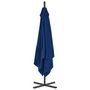 Voir la diapositive 4 : VIDAXL Parasol de jardin en porte-a-faux avec mat en acier azure