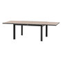 Voir la diapositive 5 : HESPERIDE Table de jardin extensible en aluminium effet bois 10 places EVASION - Honey et graphite