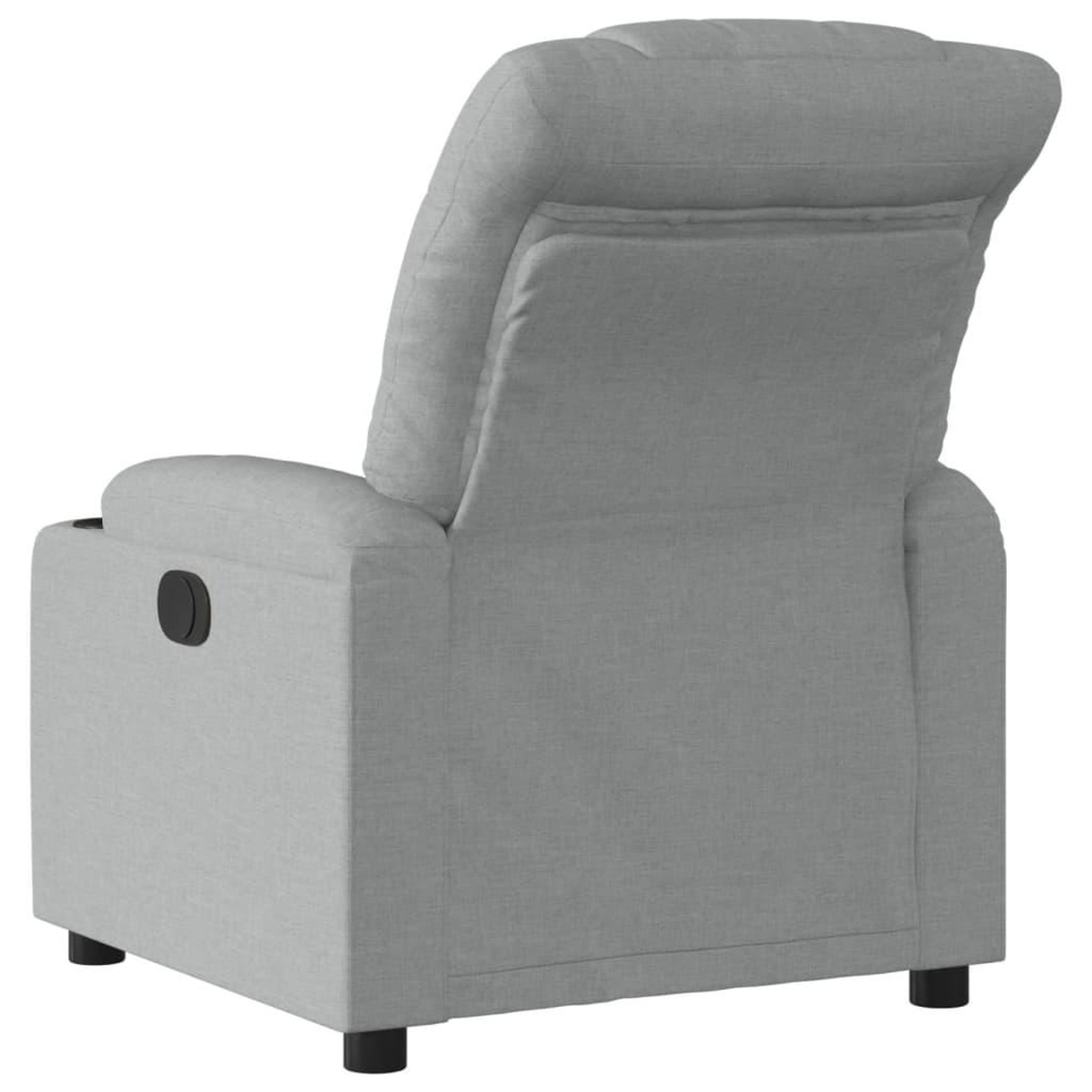 Voir la diapositive 3 : VIDAXL Fauteuil inclinable Gris clair Tissu