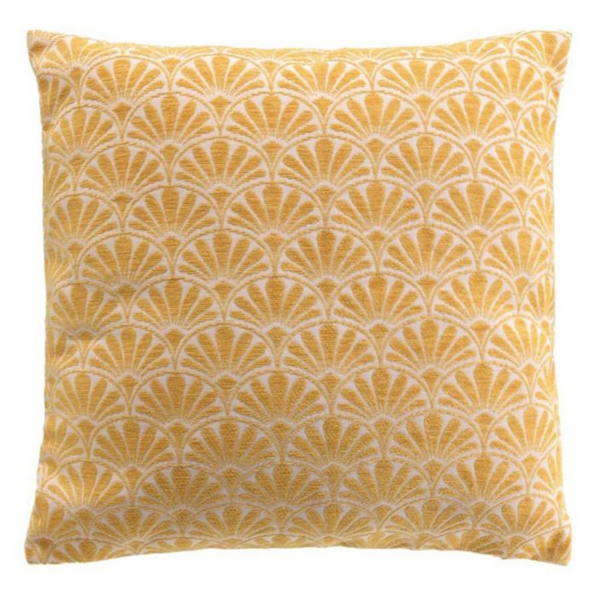 Paris Prix Housse de Coussin Jacquard  Echo  40x40cm Ocre