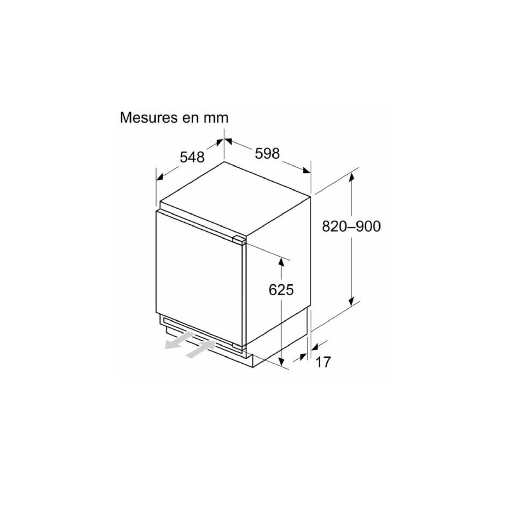 Voir la diapositive 5 : BOSCH Réfrigérateur 1 porte 110l blanc - kul22vfd0