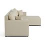 Voir la diapositive 6 : BEST MOBILIER Regala - canapé d'angle réversible - 4 places - convertible avec coffre - en tissu
