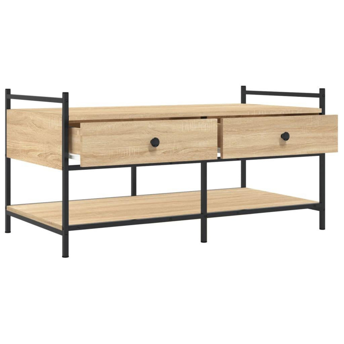 VIDAXL Table basse chene sonoma 99x50x50 cm bois d'ingenierie