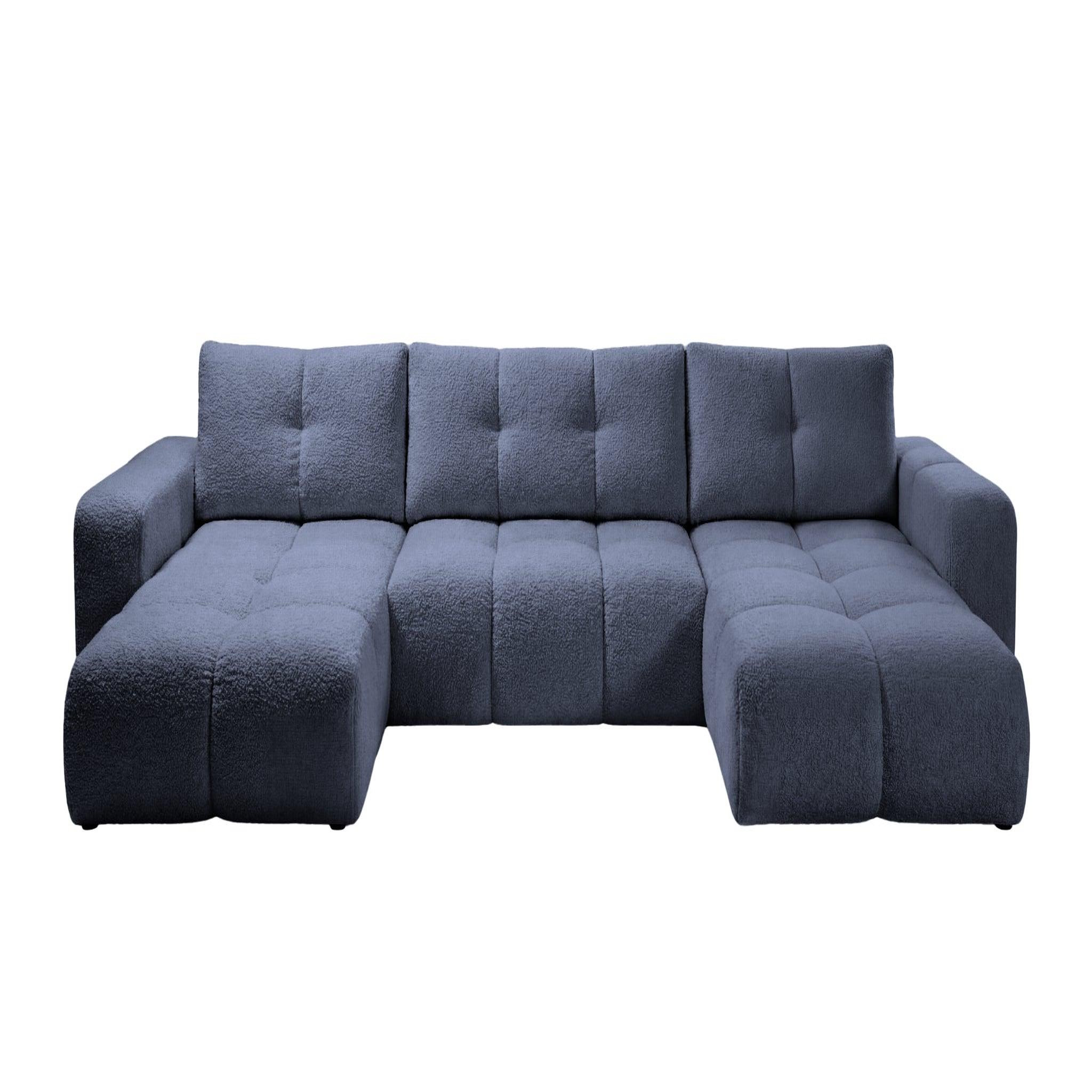 Voir la diapositive 1 : CASANOVA PARIS Constance - canapé panoramique tissu chenille