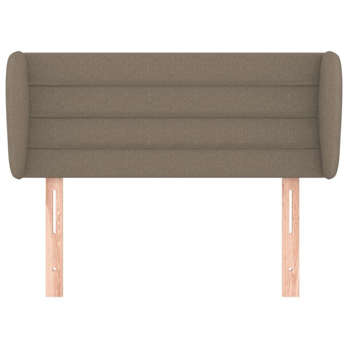 VIDAXL Tete de lit avec oreilles Taupe 93x23x78/88 cm Tissu