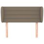 Voir la diapositive 3 : VIDAXL Tete de lit avec oreilles Taupe 93x23x78/88 cm Tissu