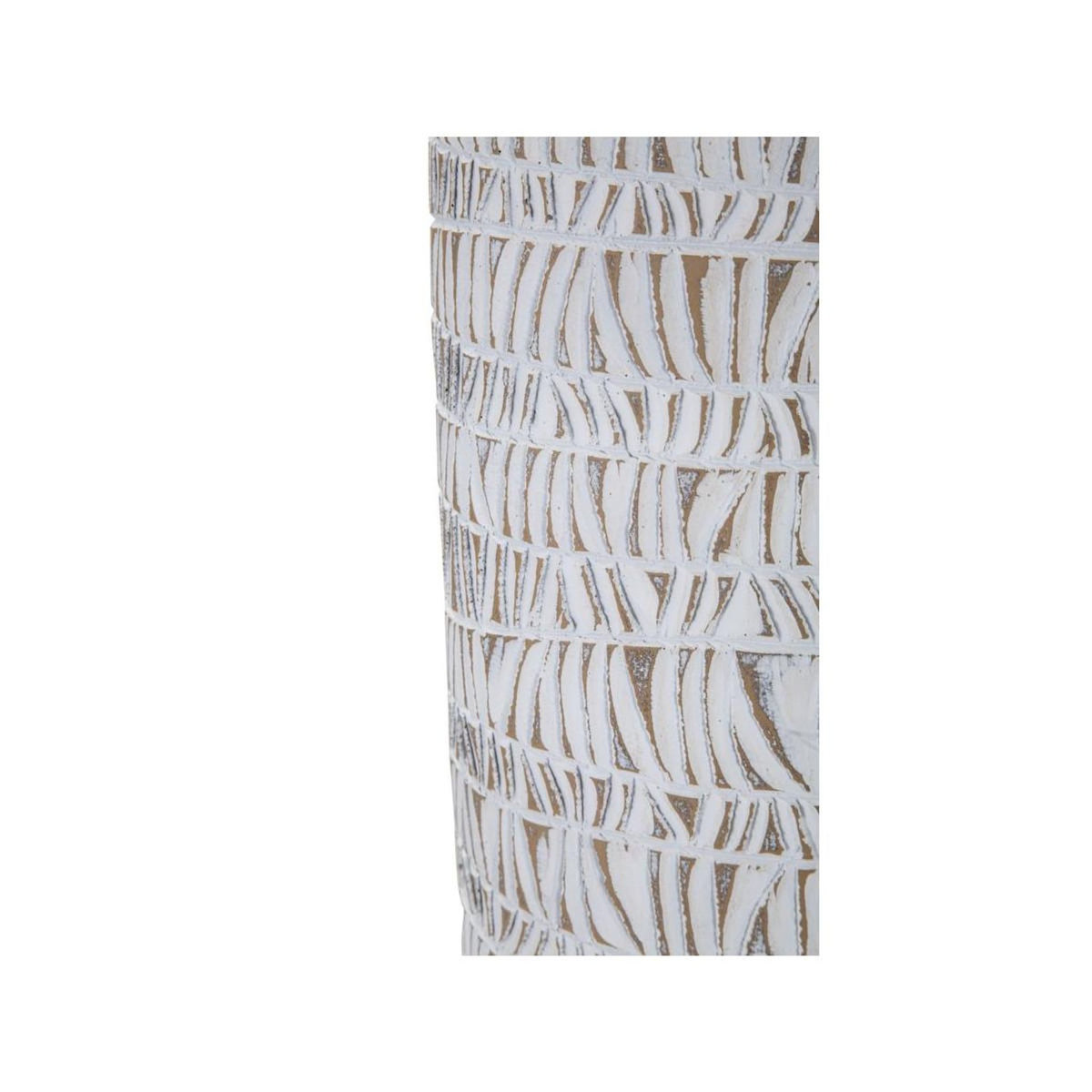 Paris Prix Vase Ovale Abstrait  Nairobi  50cm Blanc