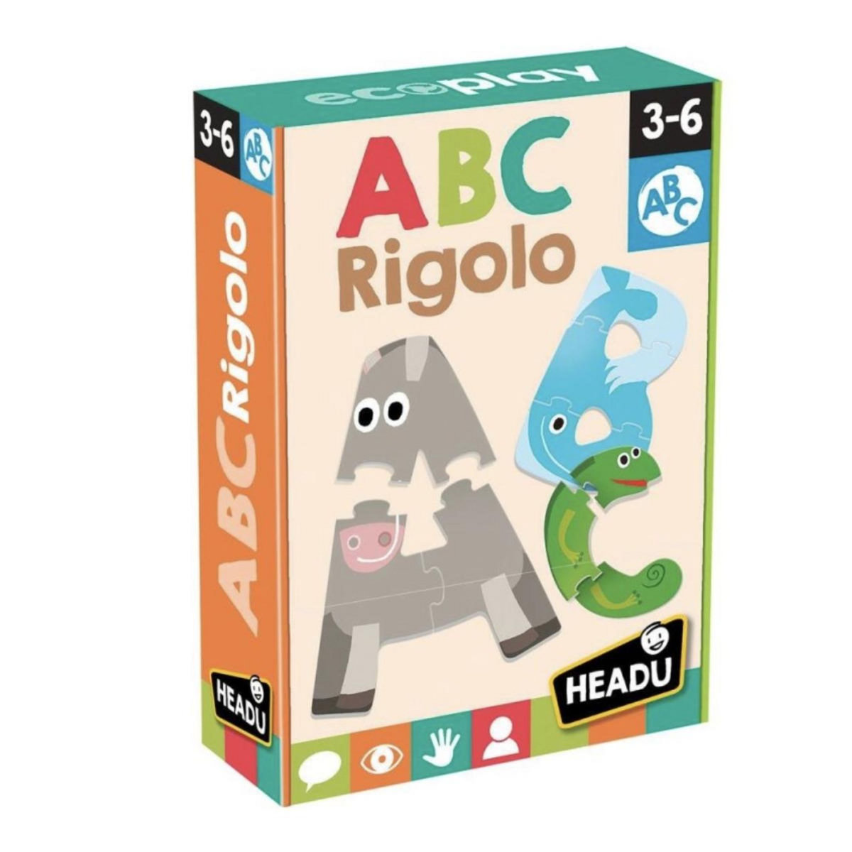 HEADU Puzzle animaux- ABC rigolo