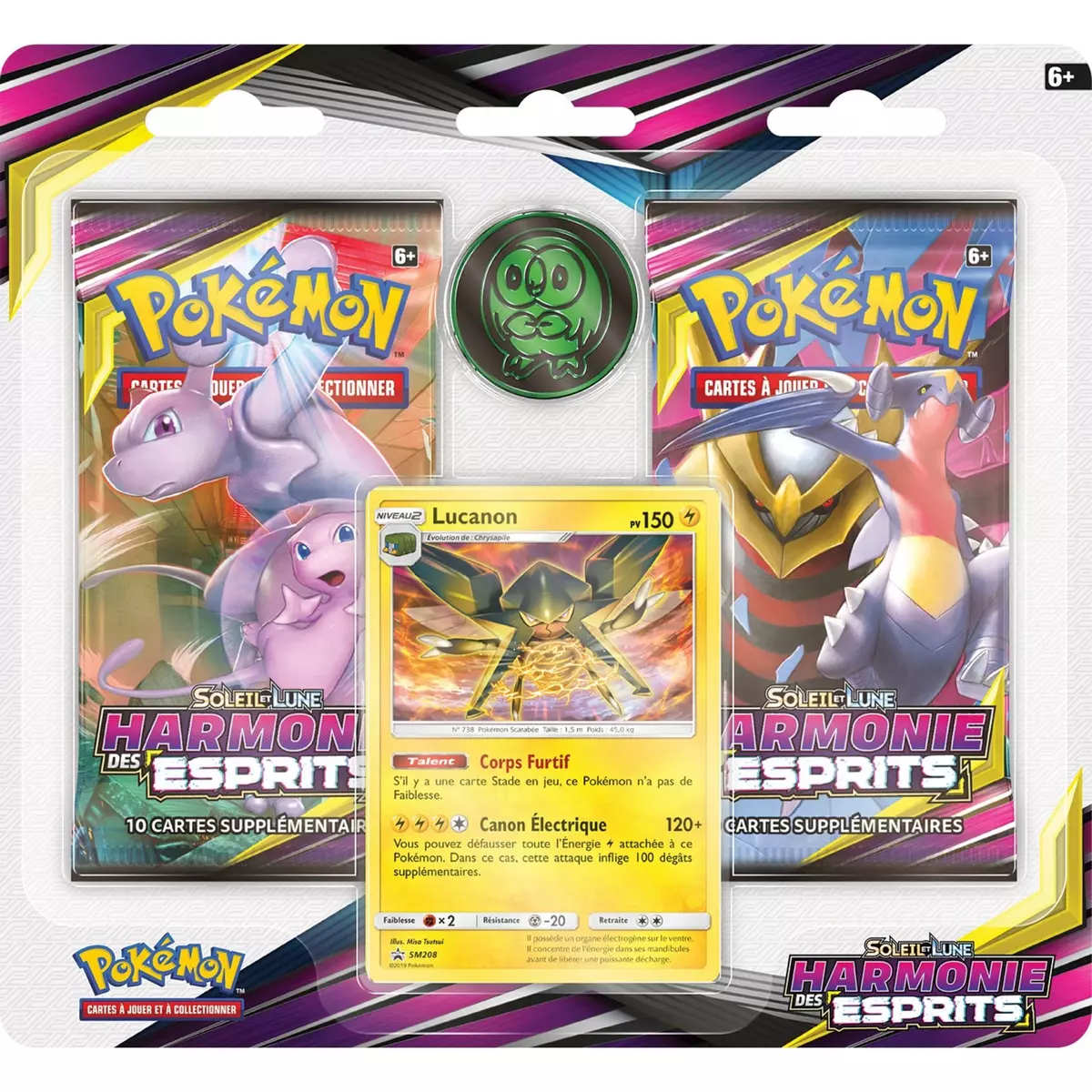ASMODEE Pack de 2 boosters + carte promo - Pokémon Soleil et Lune 11