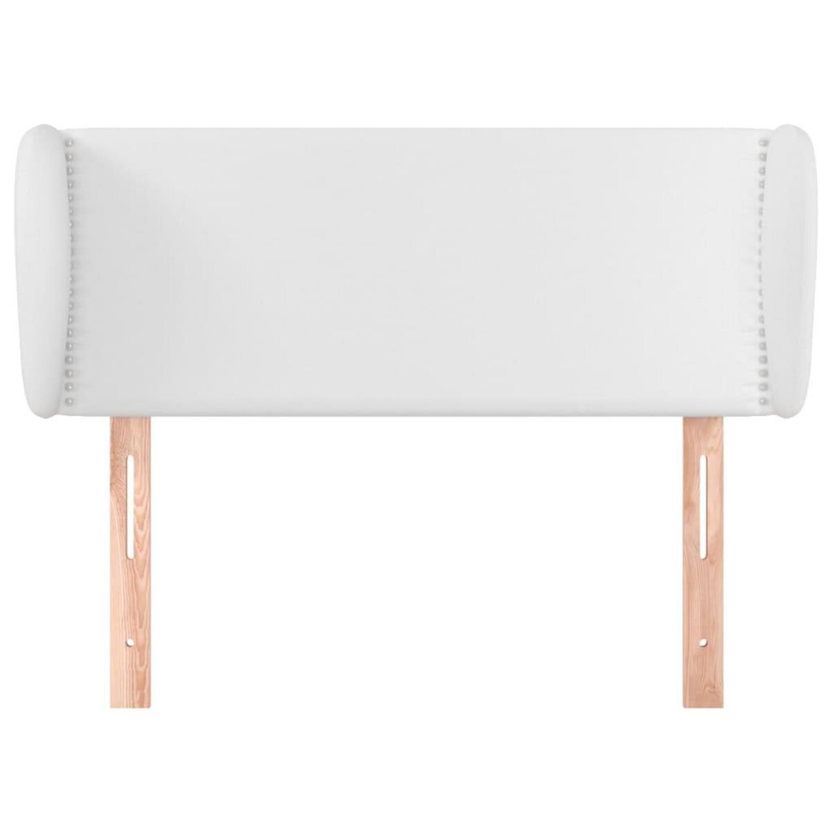 VIDAXL Tete de lit avec oreilles Blanc 83x23x78/88 cm Similicuir