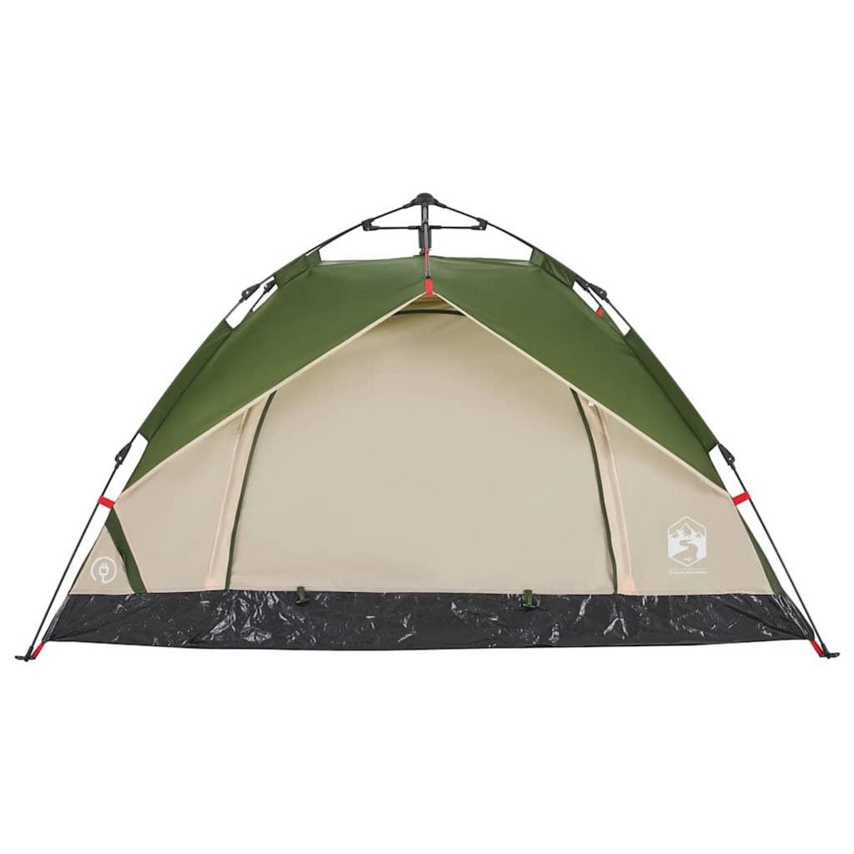 VIDAXL Tente de camping a dome 2 personnes vert liberation rapide