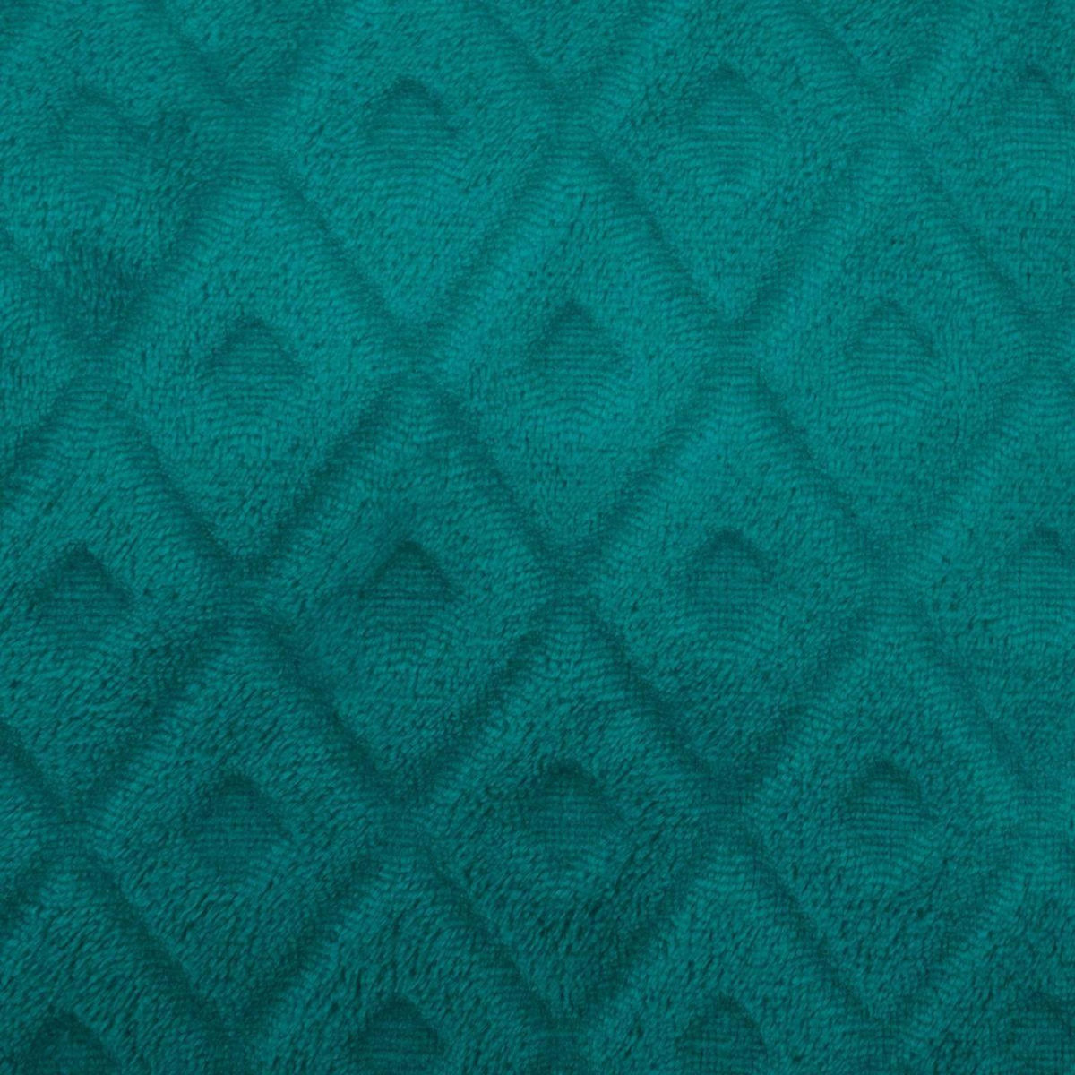 ATMOSPHERA Plaid Imprimé  Losange 3D  125x150cm Bleu Canard