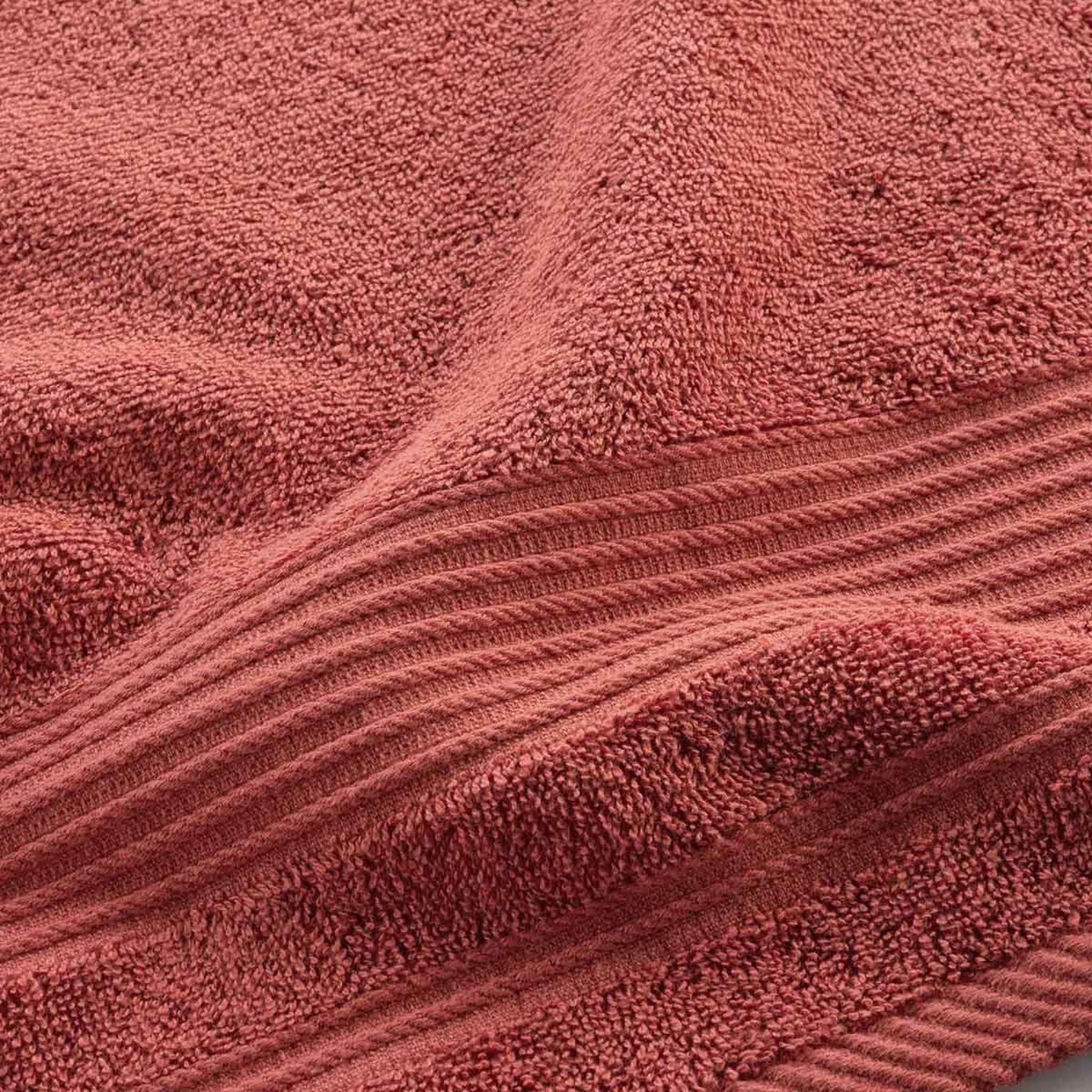 Voir la diapositive 3 : Douceur d'Intérieur Serviette de toilette  tendresse  50x90cm terracotta