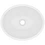 Voir la diapositive 4 : VIDAXL Lavabo ovale de luxe Blanc mat 40x33 cm Ceramique