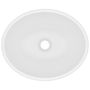 Voir la diapositive 4 : VIDAXL Lavabo ovale de luxe Blanc mat 40x33 cm Ceramique