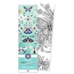 PAPILLONS SCINTILLANTS. 50 MARQUE-PAGES A PEINDRE OU A COLORIER, Merci les livres