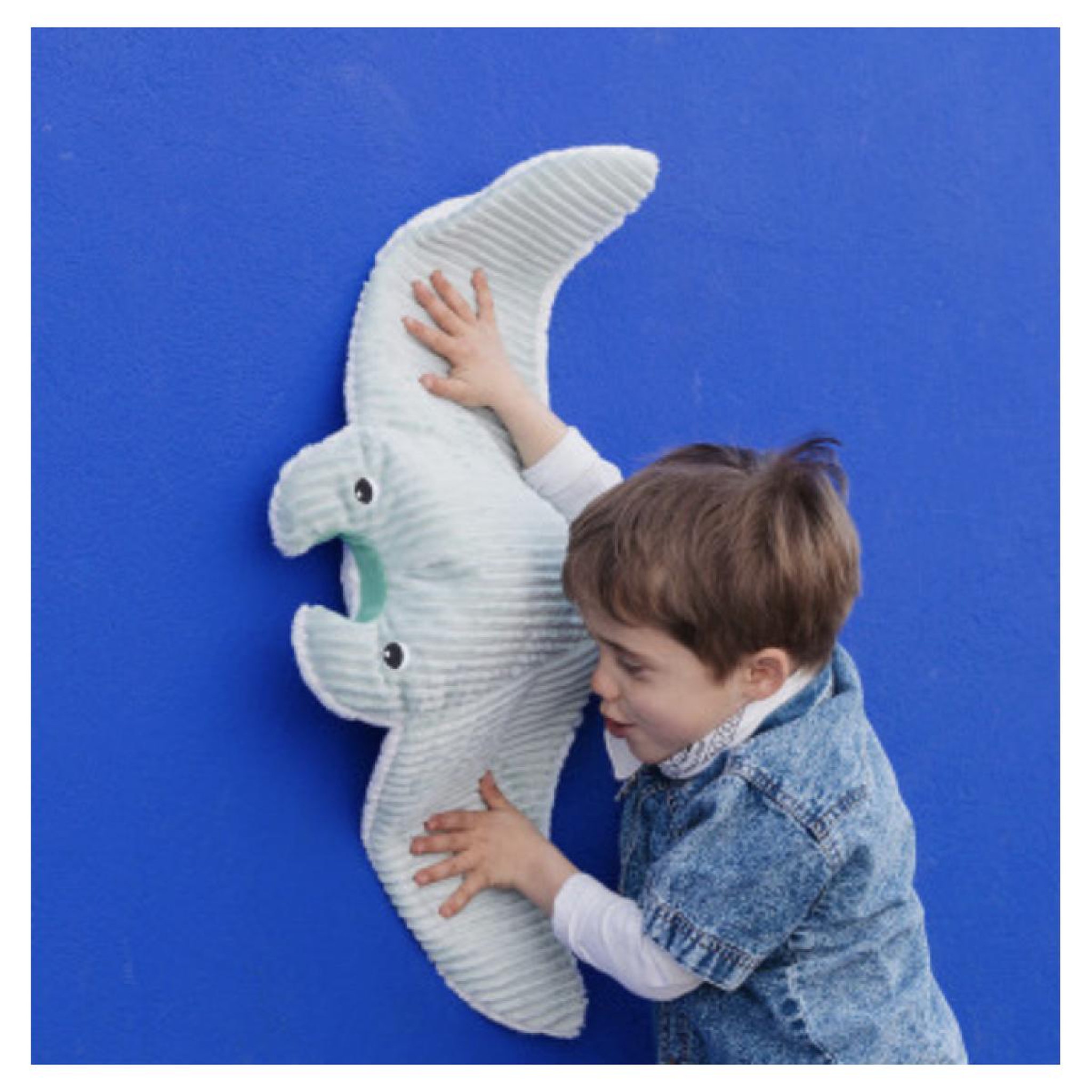 LES DEGLINGOS Peluche Ptipotos-raie manta maman bebe menthe