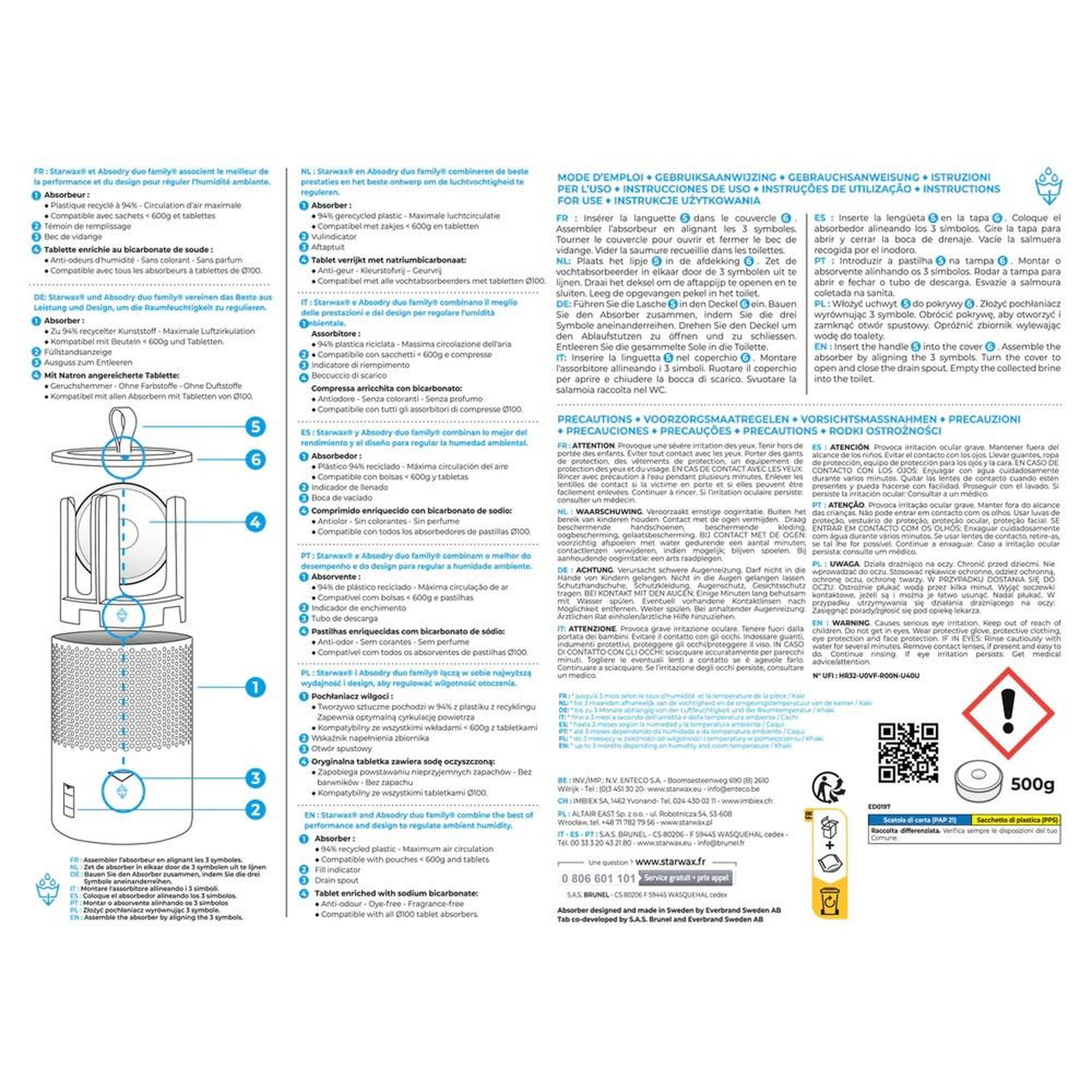 Voir la diapositive 2 : Starwax Absorbeur d'humidité design - 001074-