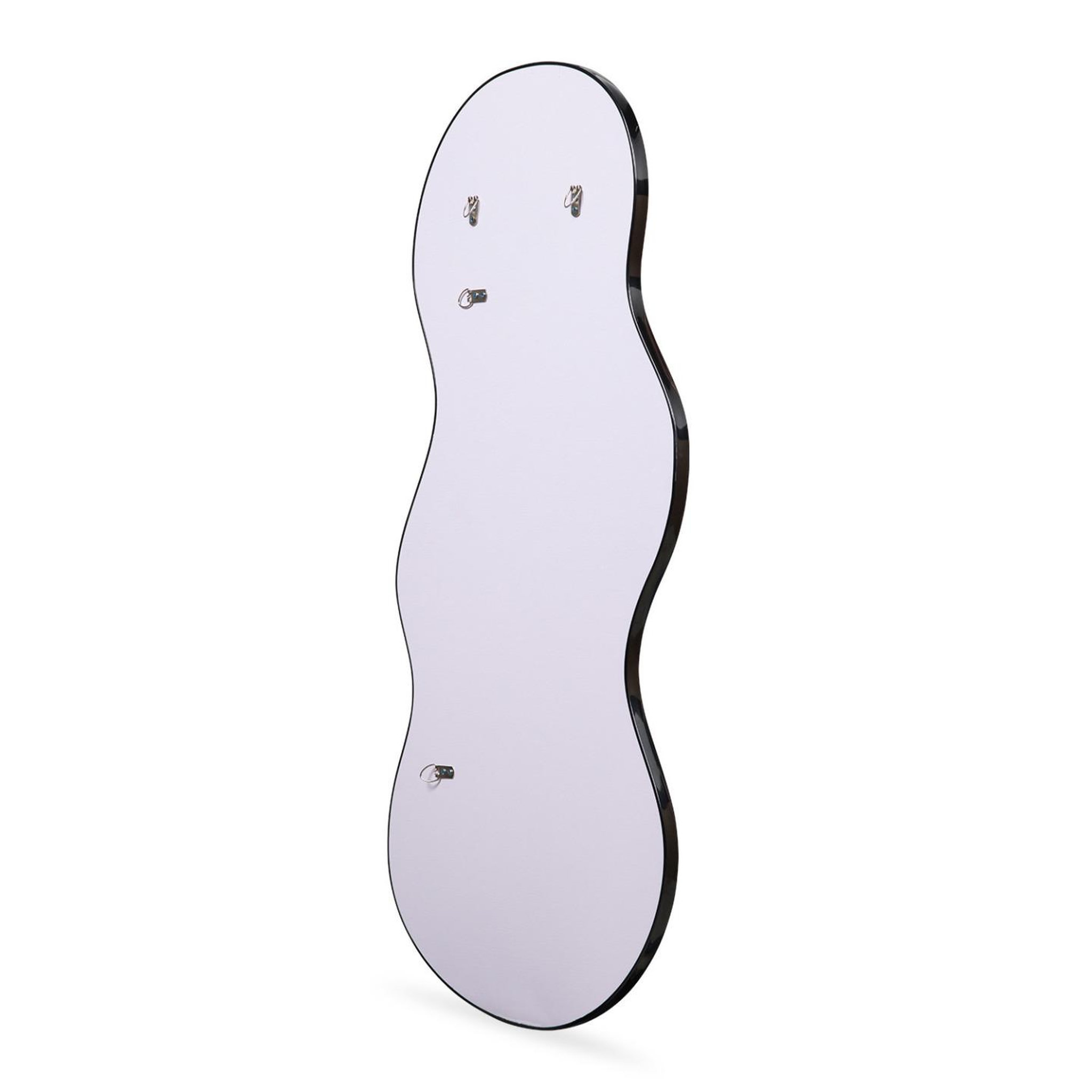 Voir la diapositive 5 : ID MARKET Miroir organique contour noir 45 x 100 cm
