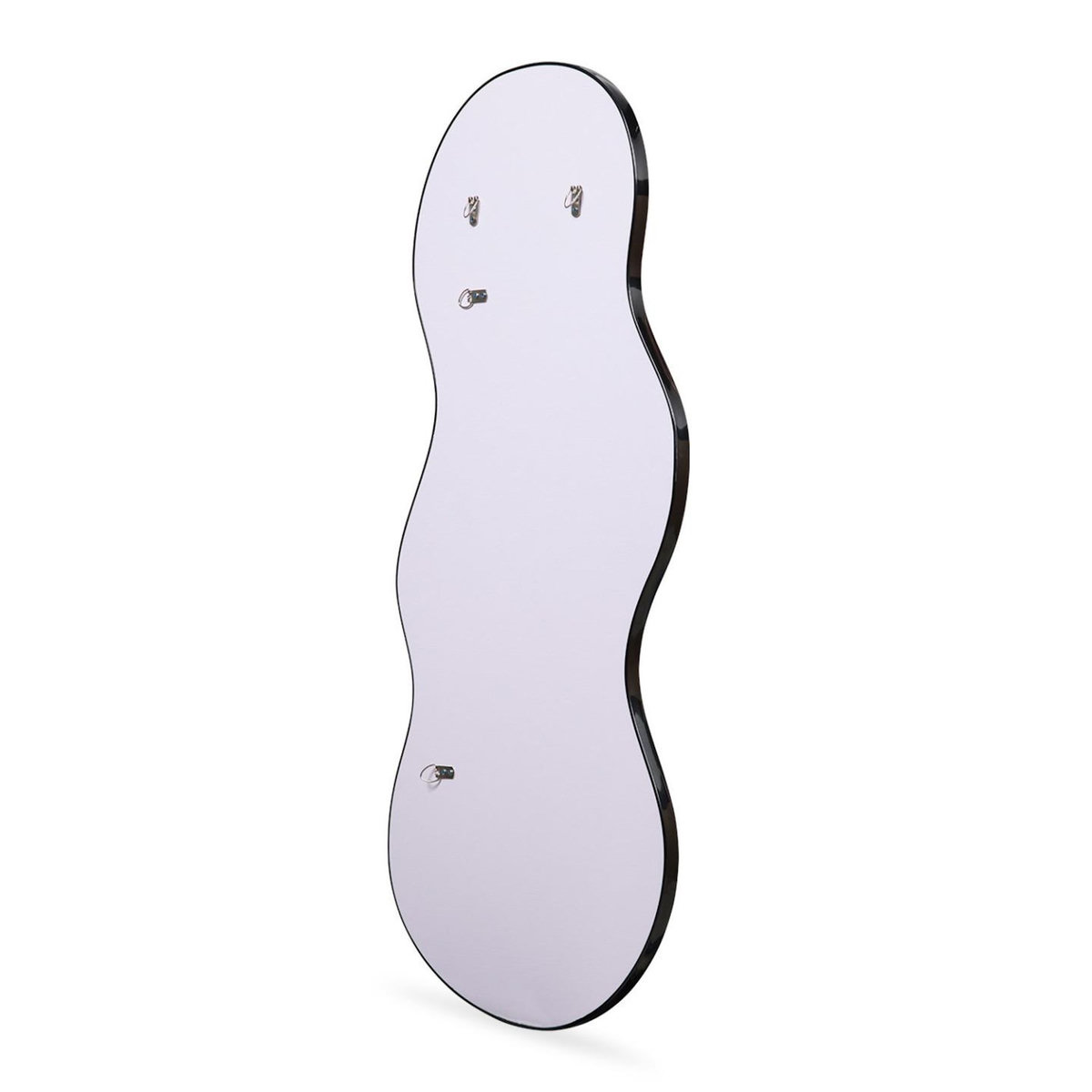 ID MARKET Miroir organique contour noir 45 x 100 cm