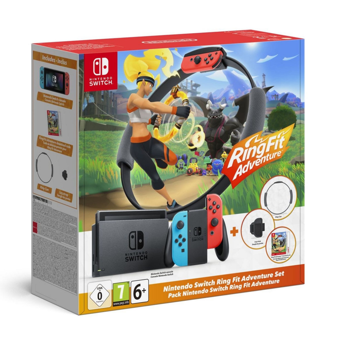 Pack Console Nintendo Switch avec Ring Fit Adventure inclus