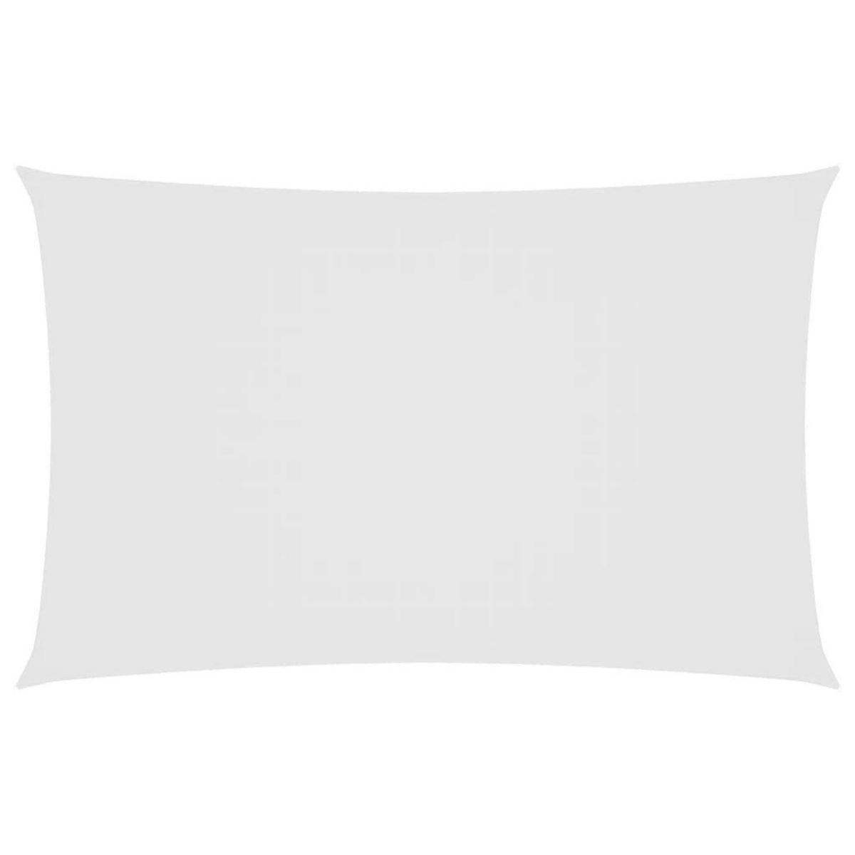 VIDAXL Voile de parasol tissu oxford rectangulaire 6x8 m blanc