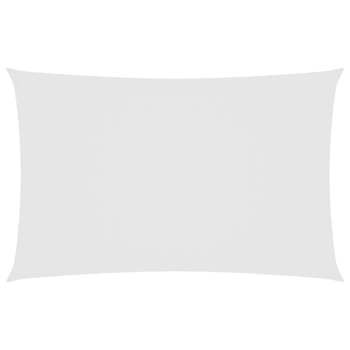 VIDAXL Voile de parasol tissu oxford rectangulaire 6x8 m blanc