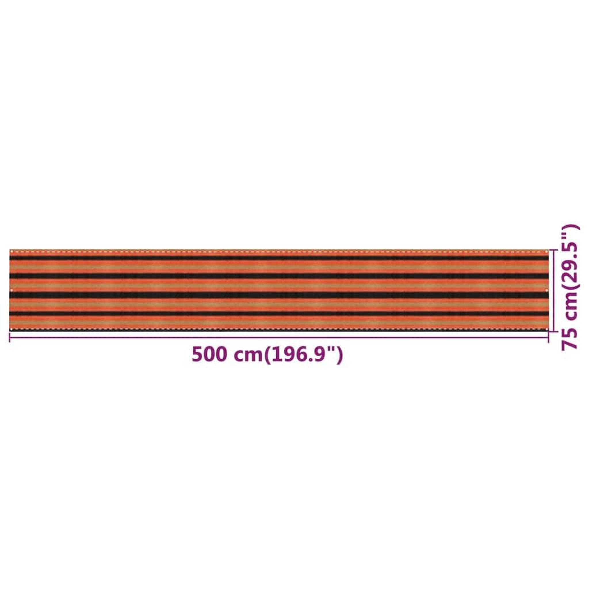 Voir la diapositive 6 : VIDAXL Ecran de balcon Multicolore 75x500 cm PEHD