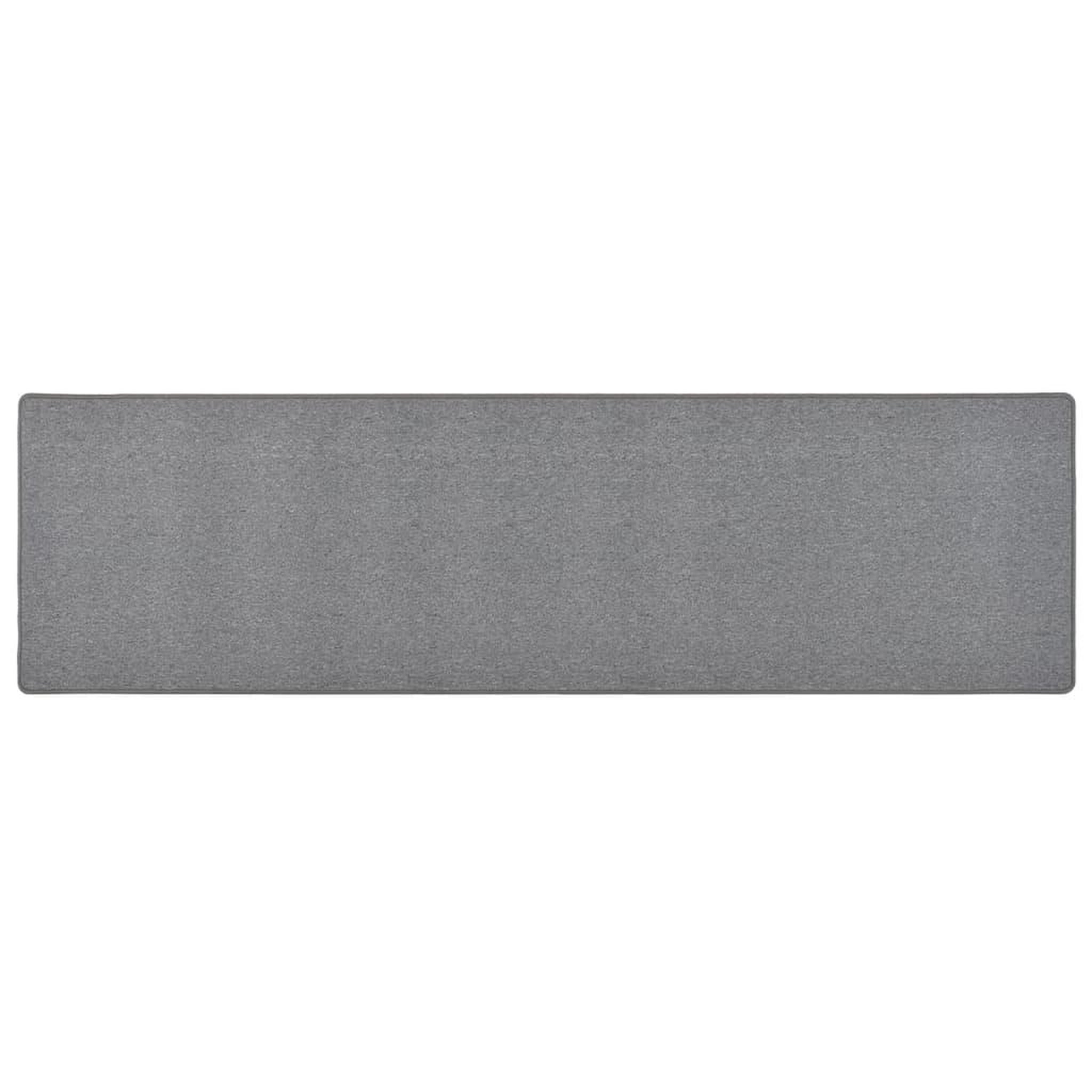 VIDAXL Tapis de couloir Gris fonce 80x300 cm