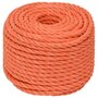 Voir la diapositive 2 : VIDAXL Corde de travail Orange 14 mm 50 m Polypropylene