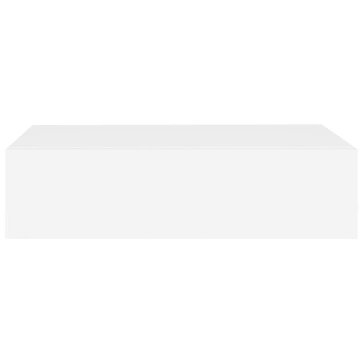 VIDAXL Etagere a tiroir murale Blanc 40x23,5x10 cm MDF