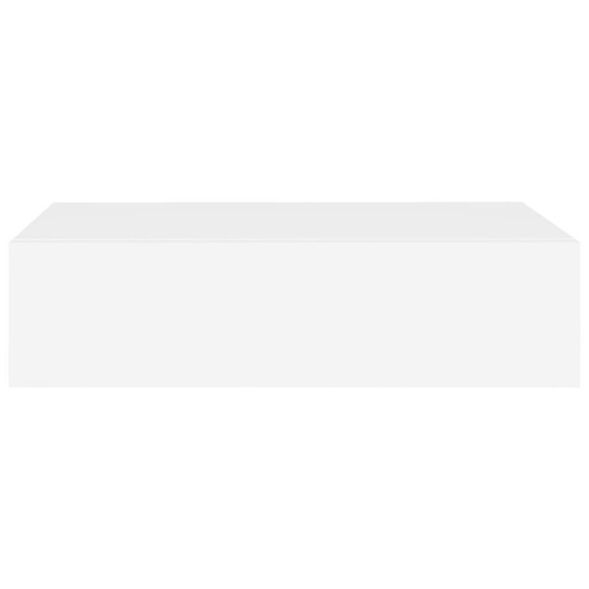 VIDAXL Etagere a tiroir murale Blanc 40x23,5x10 cm MDF