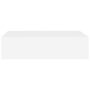 Voir la diapositive 4 : VIDAXL Etagere a tiroir murale Blanc 40x23,5x10 cm MDF