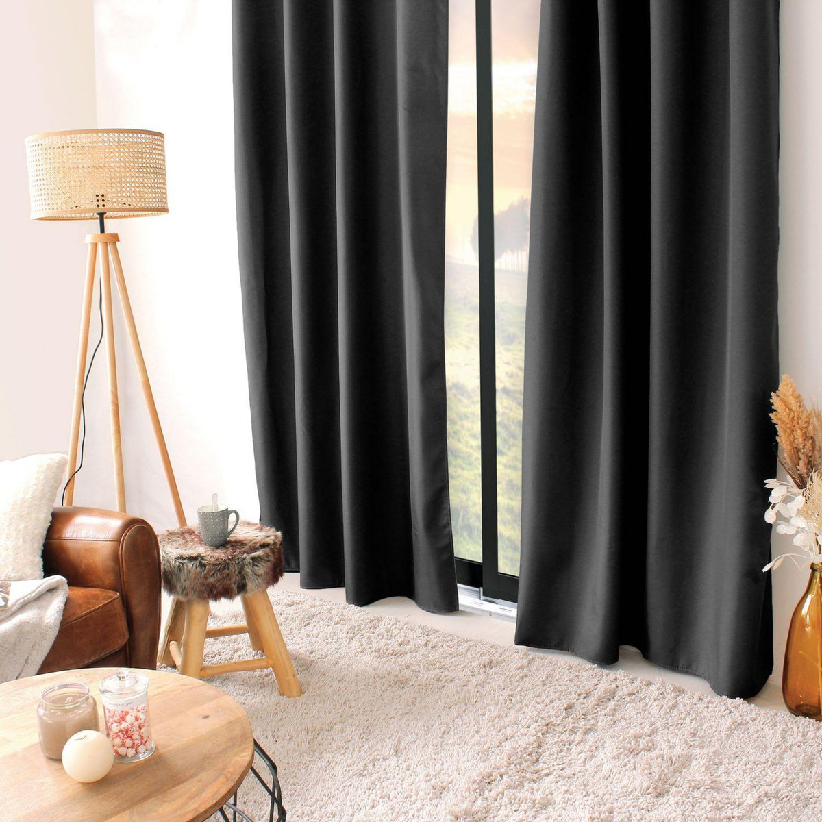 TOILINUX Rideau thermique Glacier