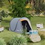 Voir la diapositive 2 : OUTSUNNY Tente de camping automatique pop-up 2-3 pers. étanchéité 2000 mm sac gris