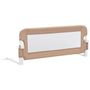 Voir la diapositive 2 : VIDAXL Barriere de lit enfant Taupe 102x42 cm Polyester